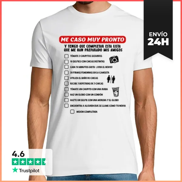 Camiseta Hombre Clásica Despedida De Soltero Lista Despedido Ju