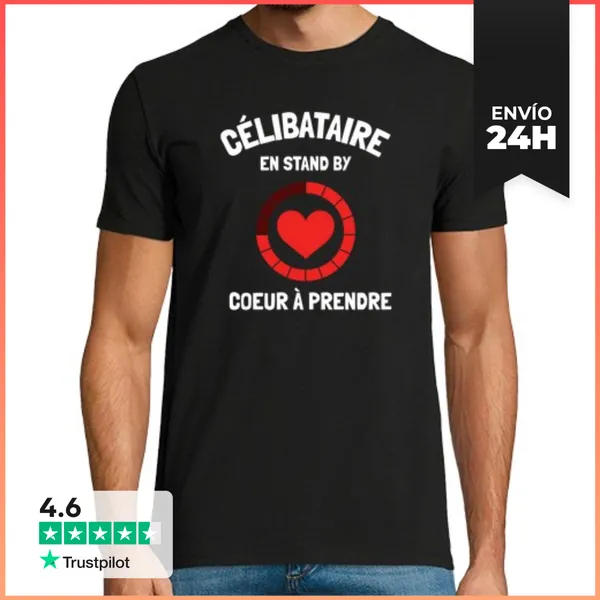 Camiseta Hombre Clásica Soltero En Stand By Humor Gracioso