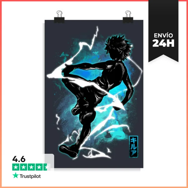 Póster Vertical Killua Cósmico LaTostadora