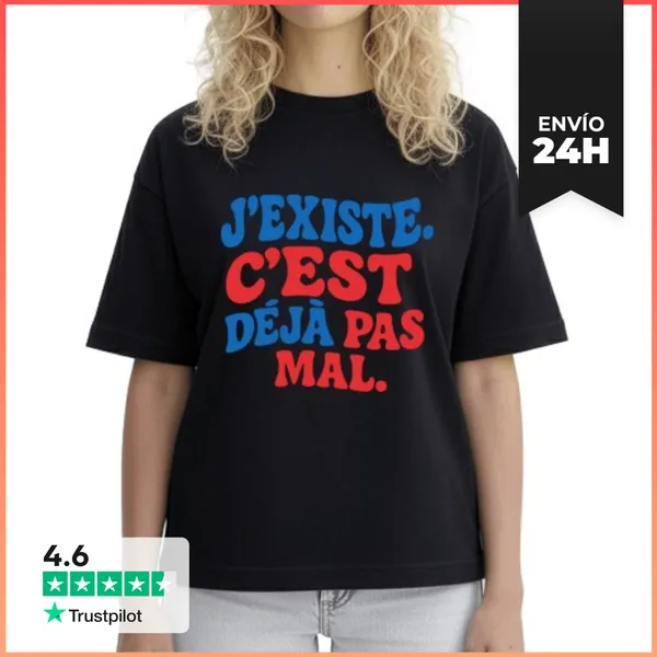 Camiseta Mujer Boxy Ya No Está Mal Humor Cita Vintage LaTostadora