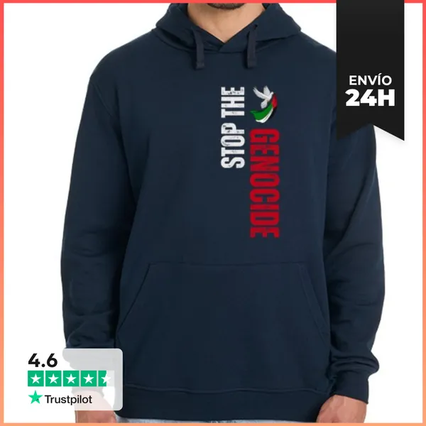Sudadera Unisex Con Capucha Detener El Genocidio, Palestina Libre