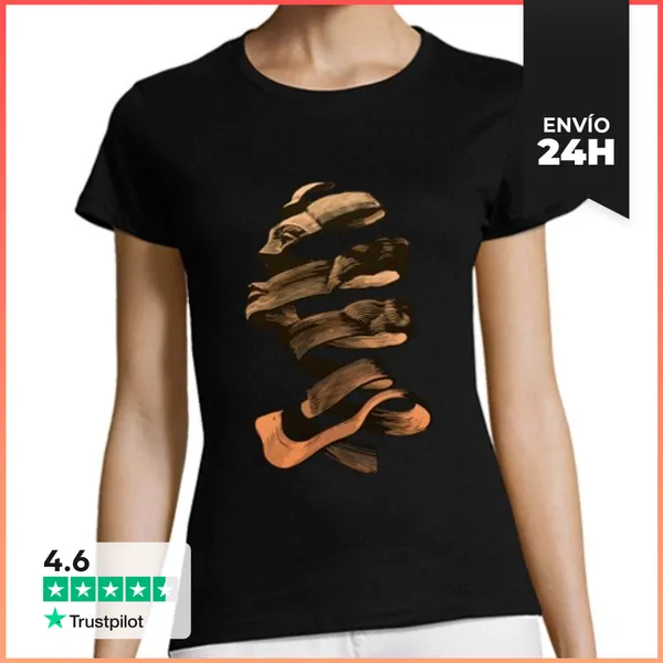 Camiseta Mujer Clásica Escher LaTostadora