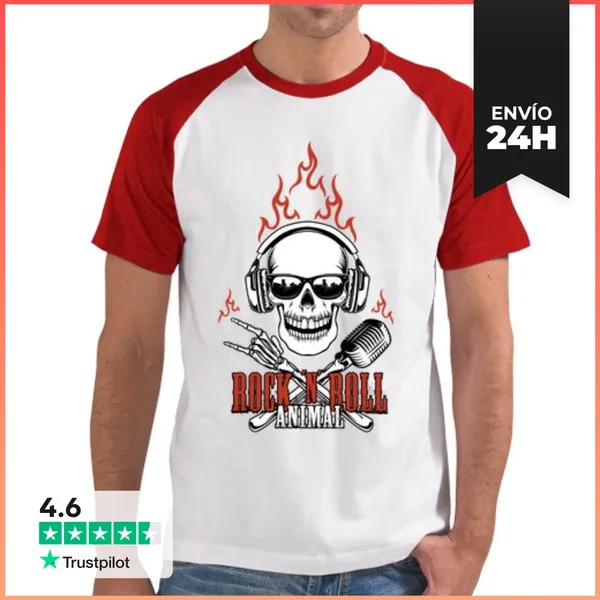 Camiseta Hombre, Estilo Béisbol Hombre, Estilo Béisbol, Blanca Y