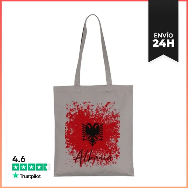 Bolsa De Tela Bandera Albania, Orgullo Albanés LaTostadora