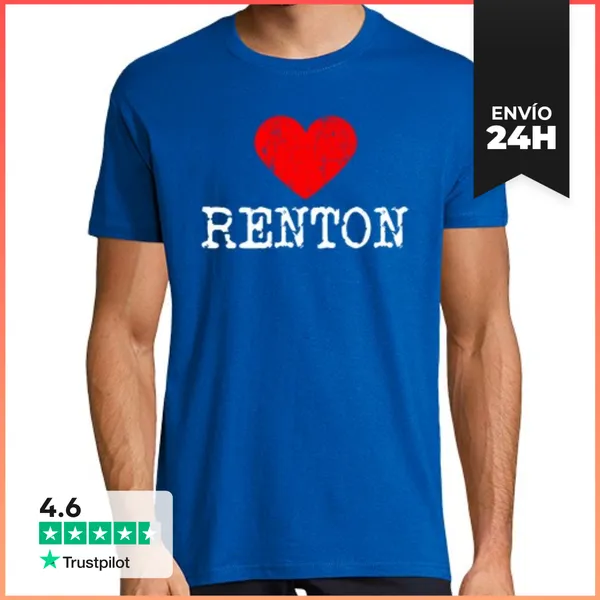 Camiseta Hombre Clásica Corazón Renton Amor Renton LaTostadora