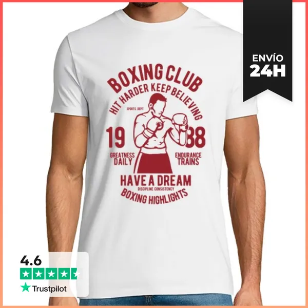 Camiseta Hombre Clásica Boxing Club LaTostadora