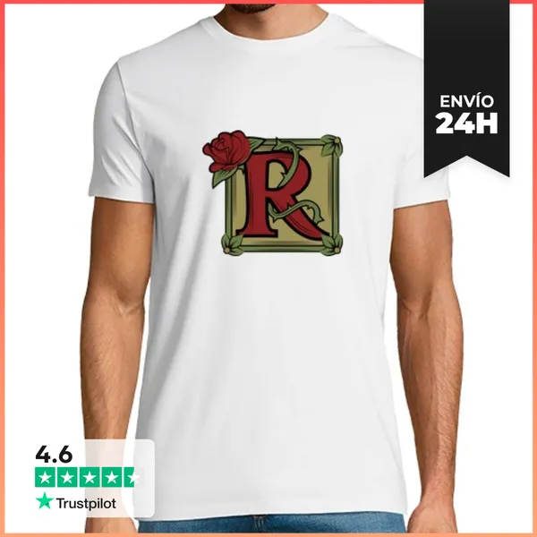 Camiseta Hombre Clásica El Nombre De La Rosa LaTostadora