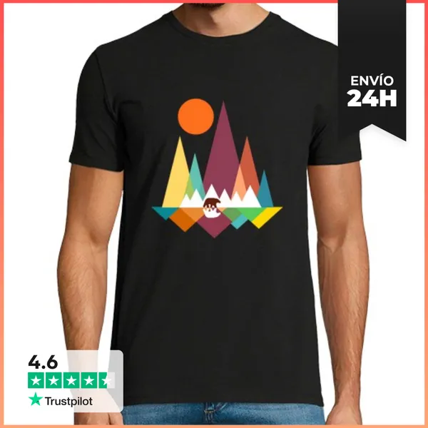 Camiseta Hombre Clásica Oso De Montaña LaTostadora