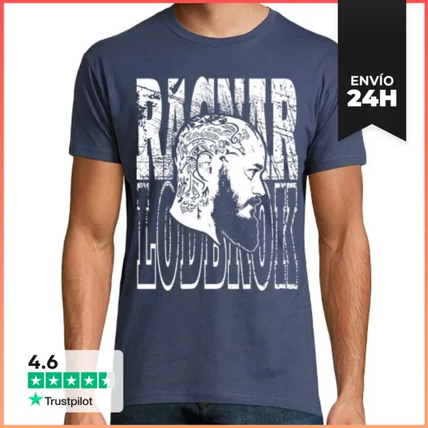 Camiseta Hombre Clásica Ragnar Lodbrok LaTostadora