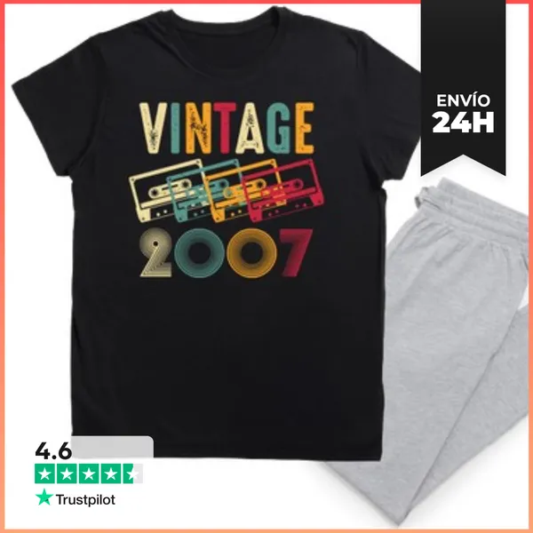Pijama VINTAGE 2007 CASSETTES LaTostadora