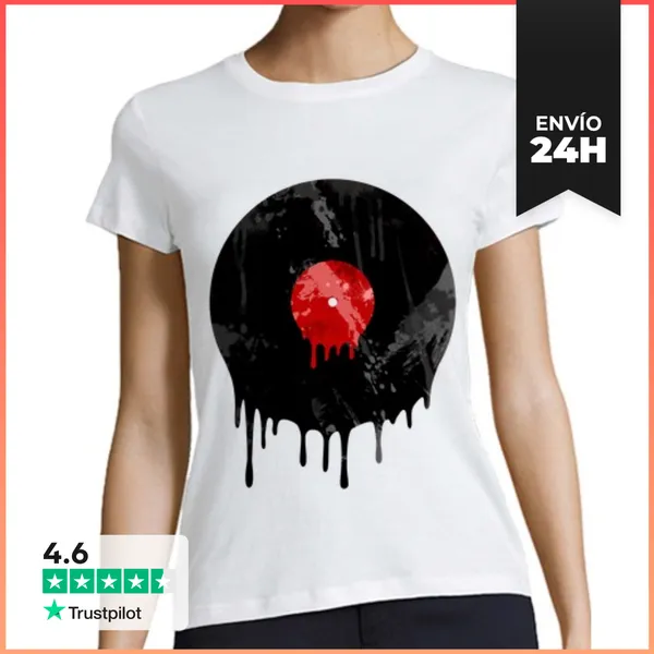 Camiseta Mujer Clásica Vinyl LaTostadora