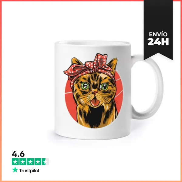 Taza Gato Bandana LaTostadora