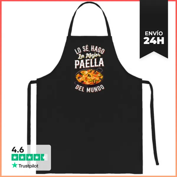 Delantal Chef Hago La Mejor Paella Del Mundo Regalo Cocina