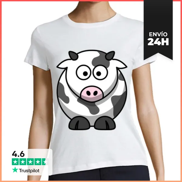 Camiseta Mujer Clásica Cow LaTostadora