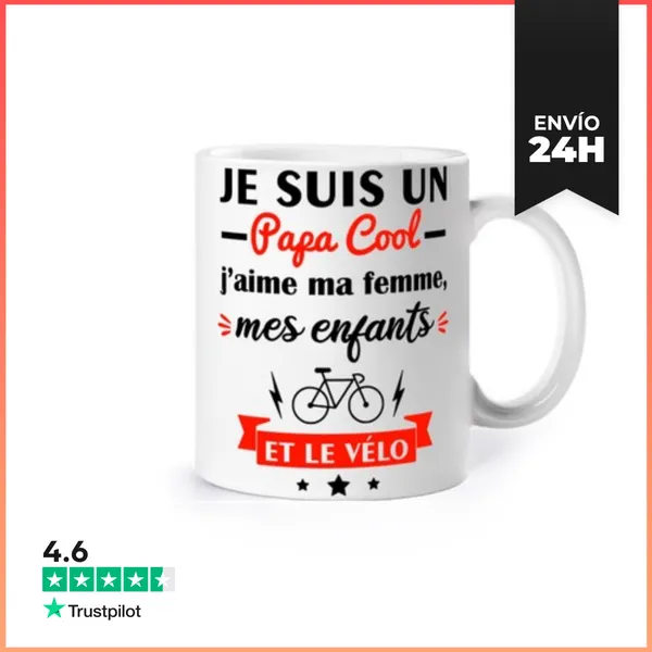 Taza Padre Genial Ciclista Ciclismo Biciclet LaTostadora