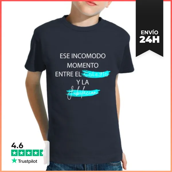 Camiseta Clásica Para Niños Ese Incomodo Momento LaTostadora