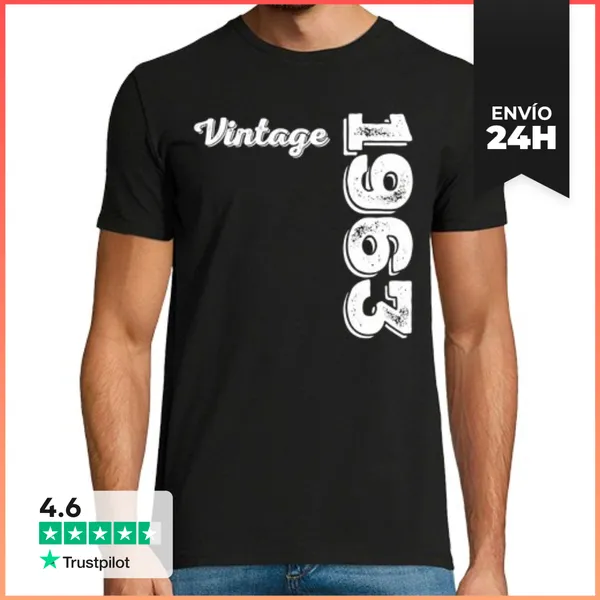 Camiseta Hombre Clásica 1963 60 Anos LaTostadora