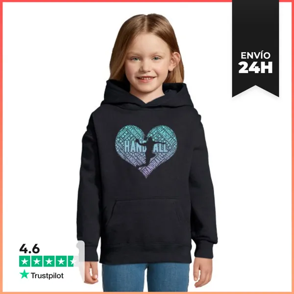 Sudadera Para Niños Con Capucha Chica Balonmano LaTostadora