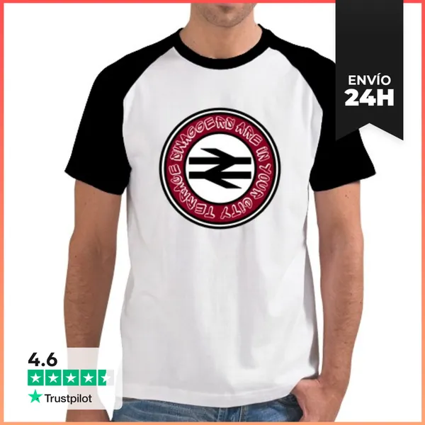 Camiseta Hombre, Estilo Béisbol In Your City Burdeos-Negro