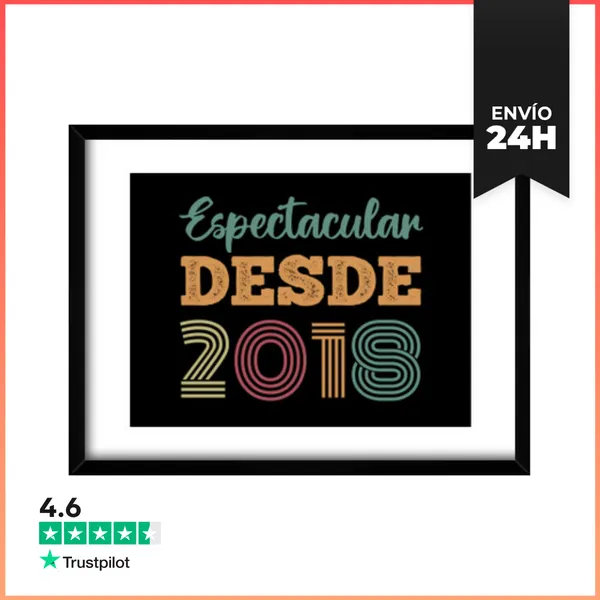 Cuadro Con Marco Horizontal ESPECTACULAR DESDE 2018 LaTostadora