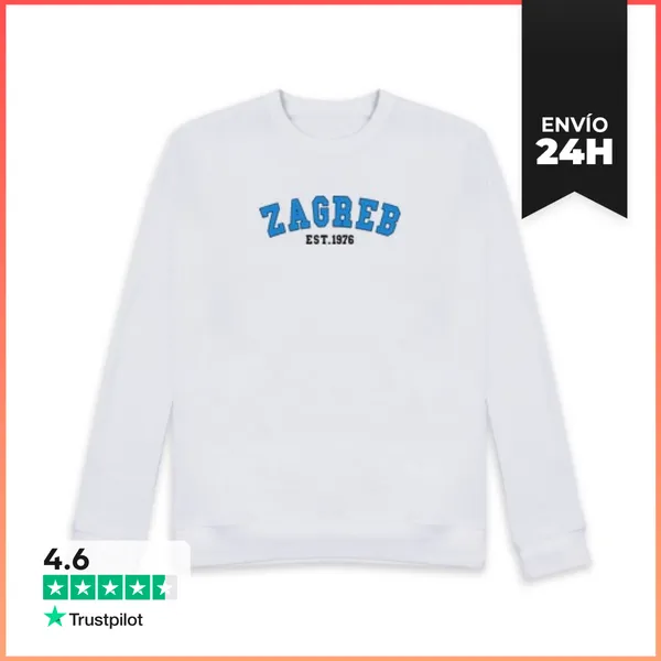 Sudadera Unisex Zagreb Est 1976 LaTostadora