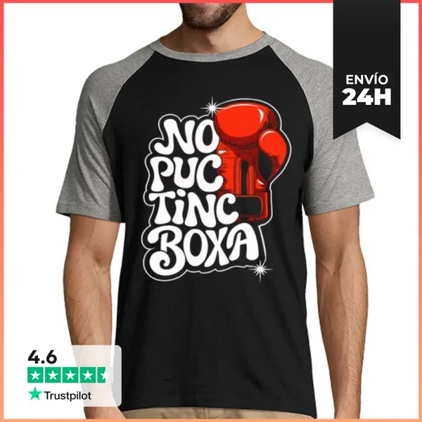Camiseta Hombre, Estilo Béisbol No Puc Tinc Boxa LaTostadora