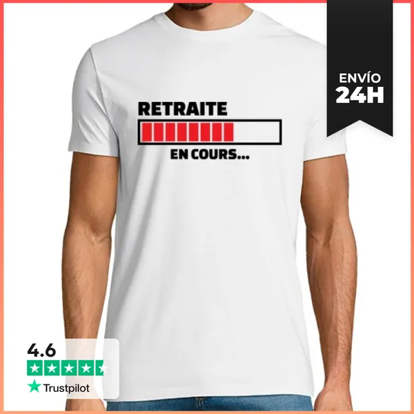 Camiseta Hombre Clásica Retiro En Progreso ... LaTostadora