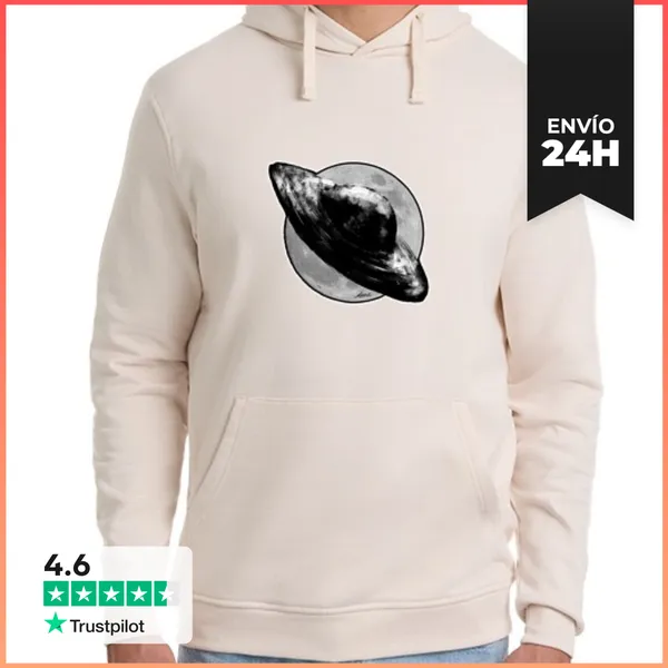 Sudadera Unisex Con Capucha Hombre, Sudadera Con Capucha, Blanco
