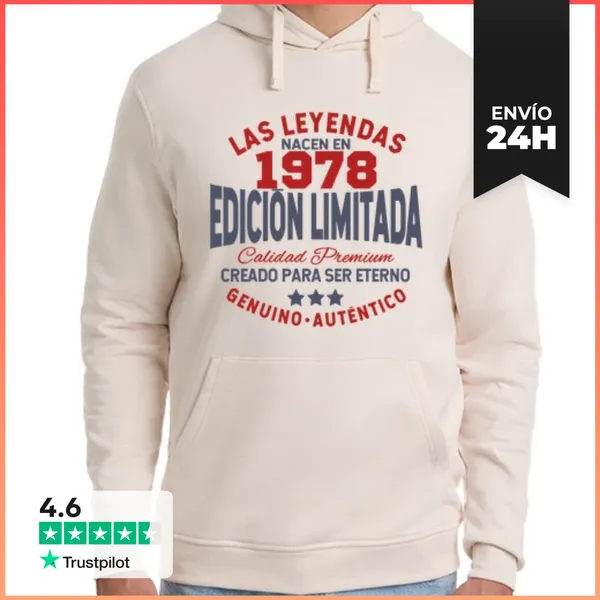 Sudadera Unisex Con Capucha Edición Limitada 1978 LaTostadora