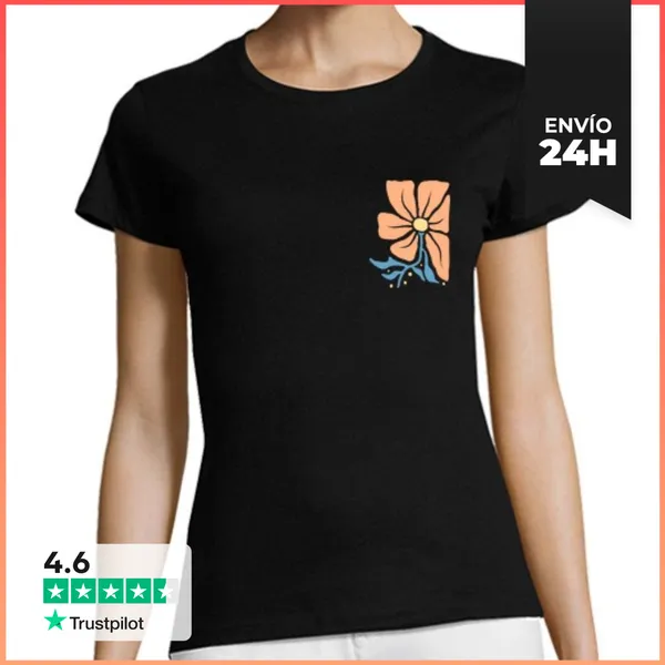 Camiseta Mujer Clásica La Mejor Abuela NOMBRE LaTostadora