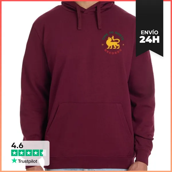 Sudadera Unisex Con Capucha Hombre, Sudadera Con Capucha, Rojo