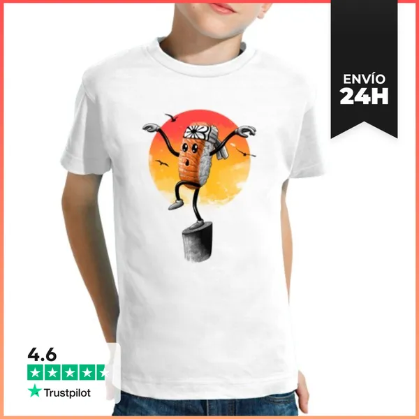 Camiseta Clásica Para Niños Estilo Sushi LaTostadora