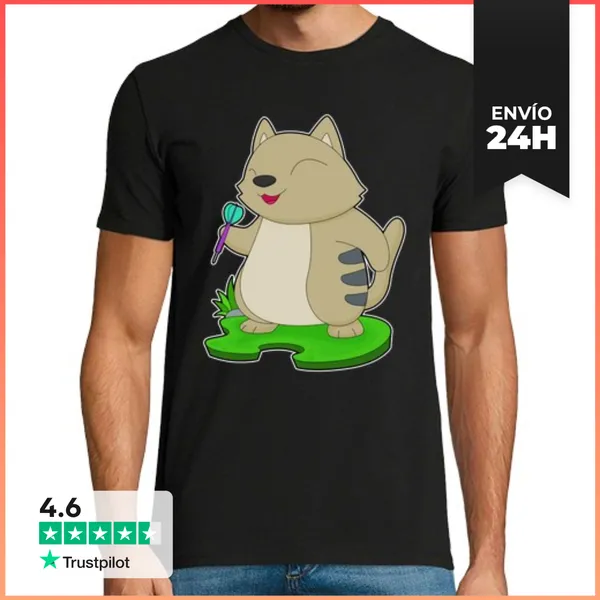 Camiseta Hombre Clásica Dardos De Gato Dardo LaTostadora