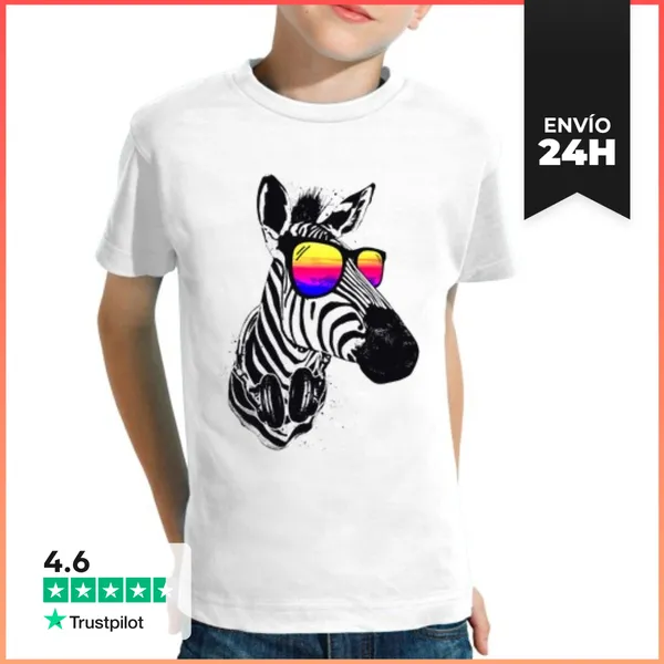 Camiseta Clásica Para Niños Guapa Cebra LaTostadora