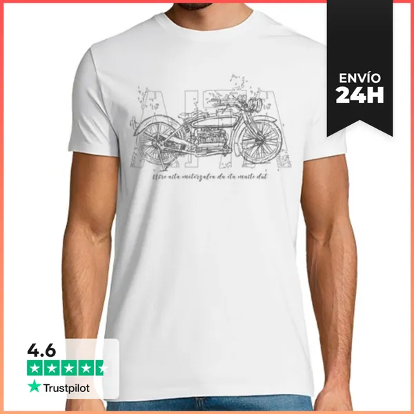 Camiseta Hombre Clásica Nire Aita Motozalea Da Eta Maite Dut. GR