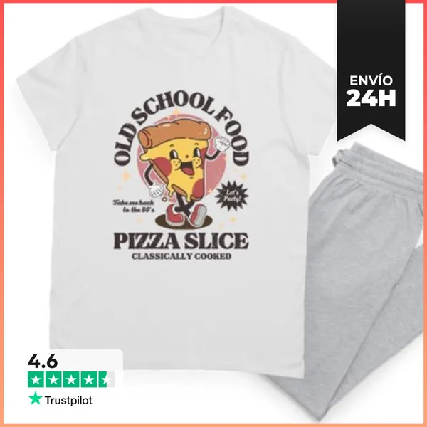 Pijama Rebanada De Pizza De La Vieja Escuela LaTostadora