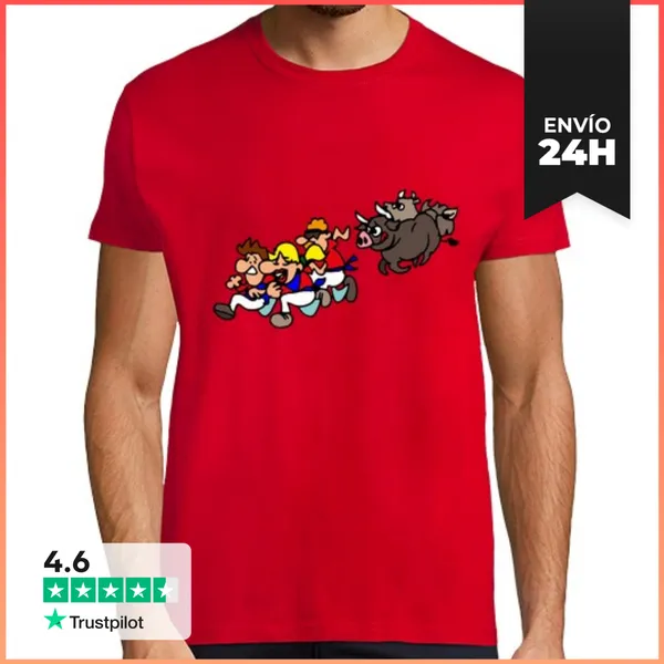 Camiseta Hombre Clásica VAQUILLAS LaTostadora