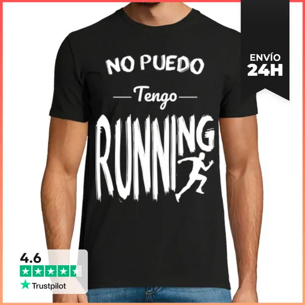 Camiseta Hombre Clásica No Puedo Tengo Running LaTostadora