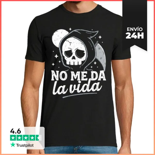 Camiseta Hombre Clásica No Me Da La Vida LaTostadora