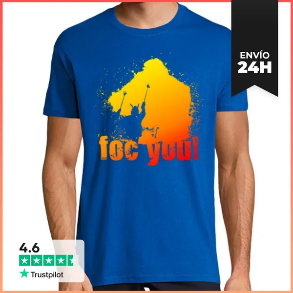 Camiseta Hombre Clásica Foc You H LaTostadora