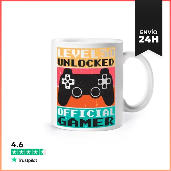 Taza Nivel 50 Desbloqueado Jugador Oficial LaTostadora