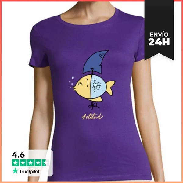Camiseta Mujer Clásica ACTITUD LaTostadora
