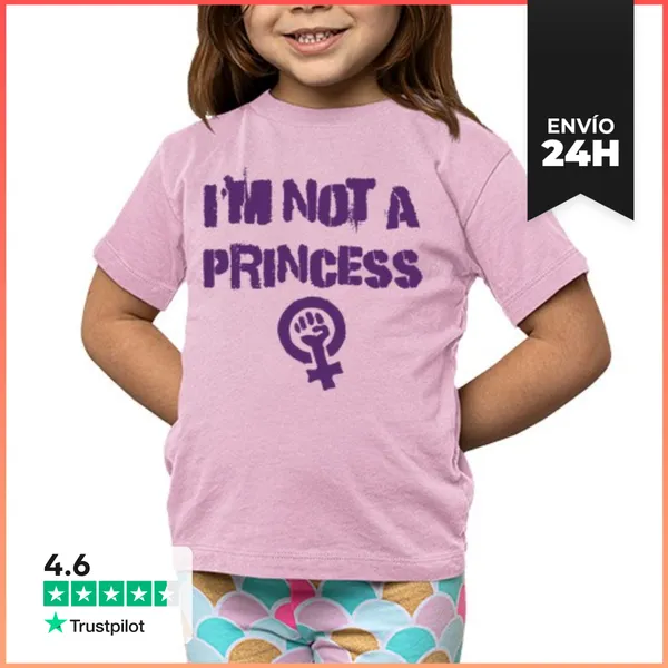Camiseta Clásica Para Niños Im Not A Princess LaTostadora