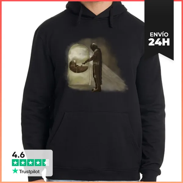 Sudadera Unisex Con Capucha Mandaloriano Color, Sudadera Hombre