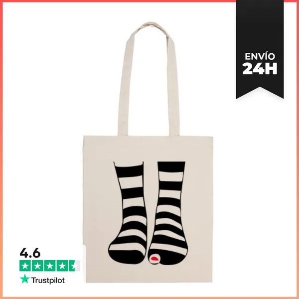 Bolsa De Tela Calcetines Rayas LaTostadora