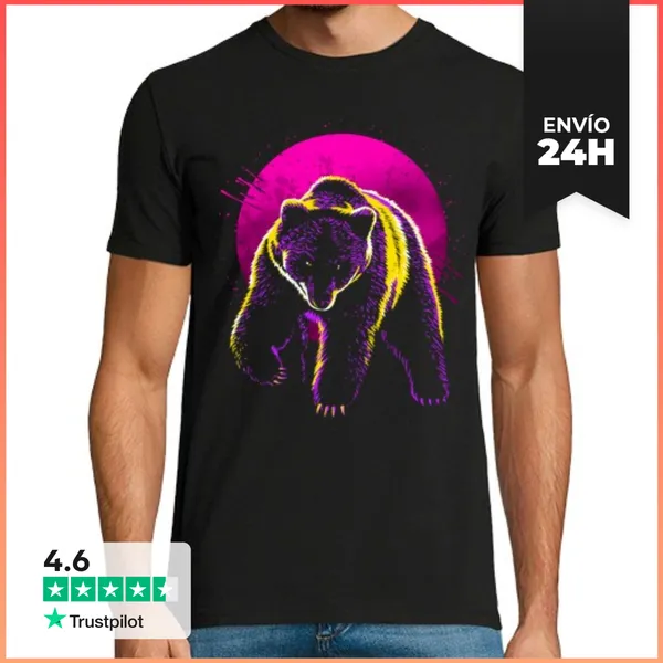 Camiseta Hombre Clásica Summer Bear LaTostadora
