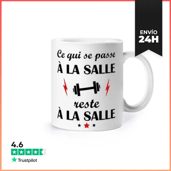 Taza Lo Que Pasa En El Gimnasio Culturismo C LaTostadora