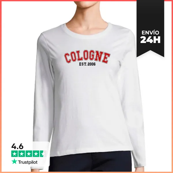 Camiseta Mujer Manga Larga Colonia Est 2006 LaTostadora