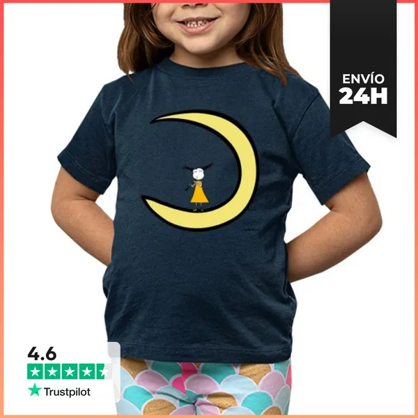 Camiseta Clásica Para Niños Moon And Hautbois LaTostadora