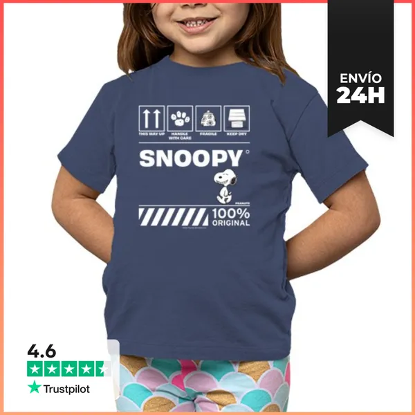 Camiseta Clásica Para Niños Snoopy Original LaTostadora